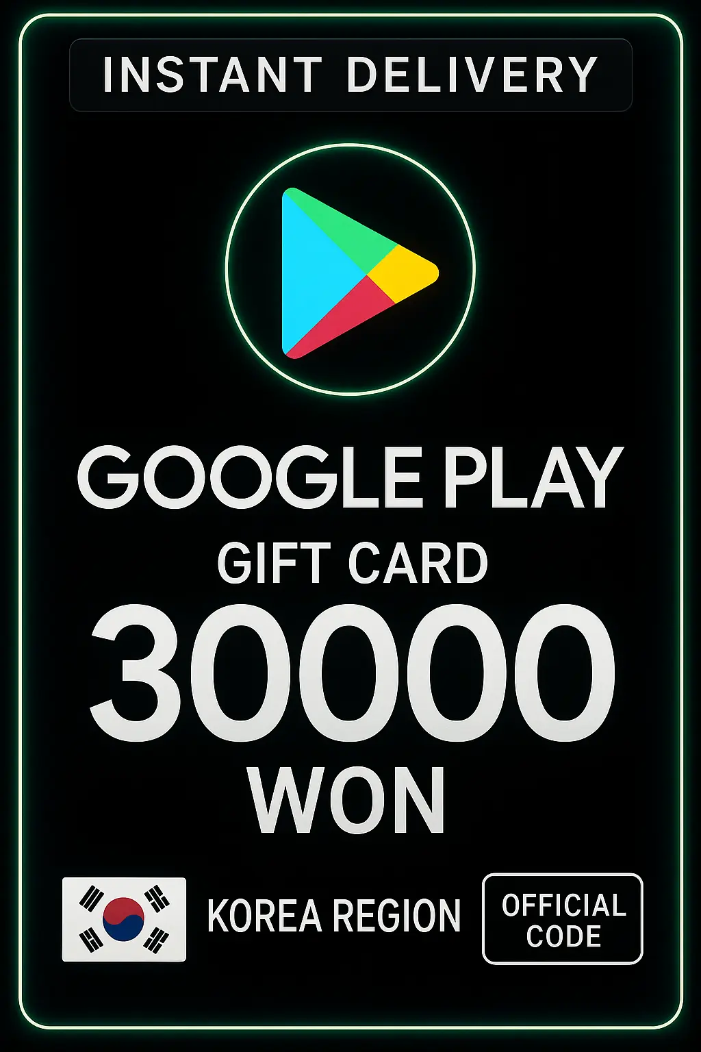 Google Play Gift Card - Korea WON 30000 Google Play Gift Card - Korea WON 30000