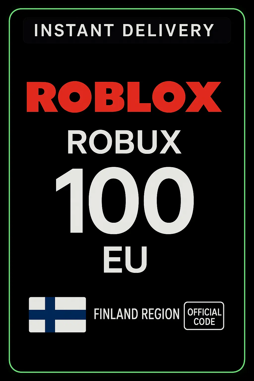Roblox 100 Euro Game Card (EU) Roblox 100 Euro Game Card (EU)