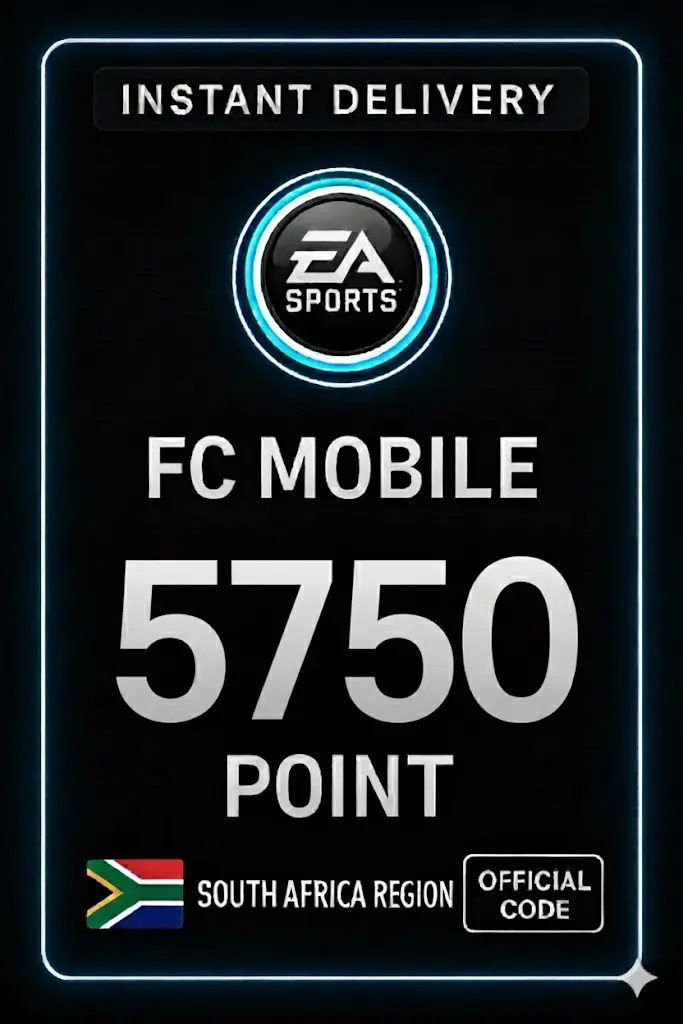 FC موبايل 5750 نقطة - جنوب أفريقيا FC موبايل 5750 نقطة - جنوب أفريقيا