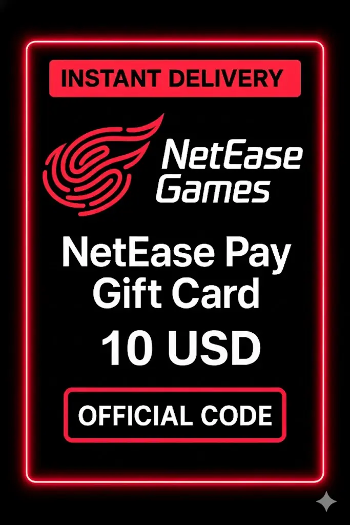 Carte-cadeau NetEase Pay - 10$ USD Carte-cadeau NetEase Pay - 10$ USD