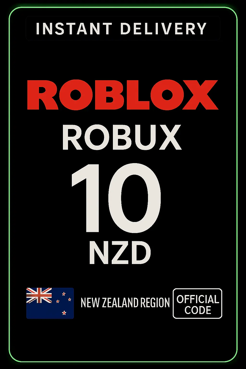 Roblox 10 NZD O'yin Kartasi (NZ) Roblox 10 NZD O'yin Kartasi (NZ)