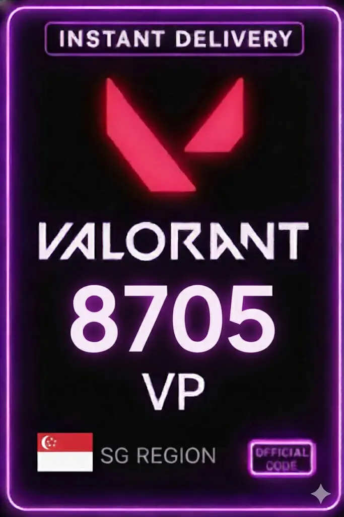 Valorant Points - 8705 VP (Singapore) Valorant Points - 8705 VP (Singapore)