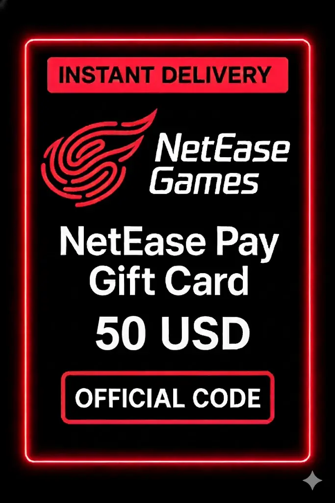 Carte-cadeau NetEase Pay - 50$ USD Carte-cadeau NetEase Pay - 50$ USD