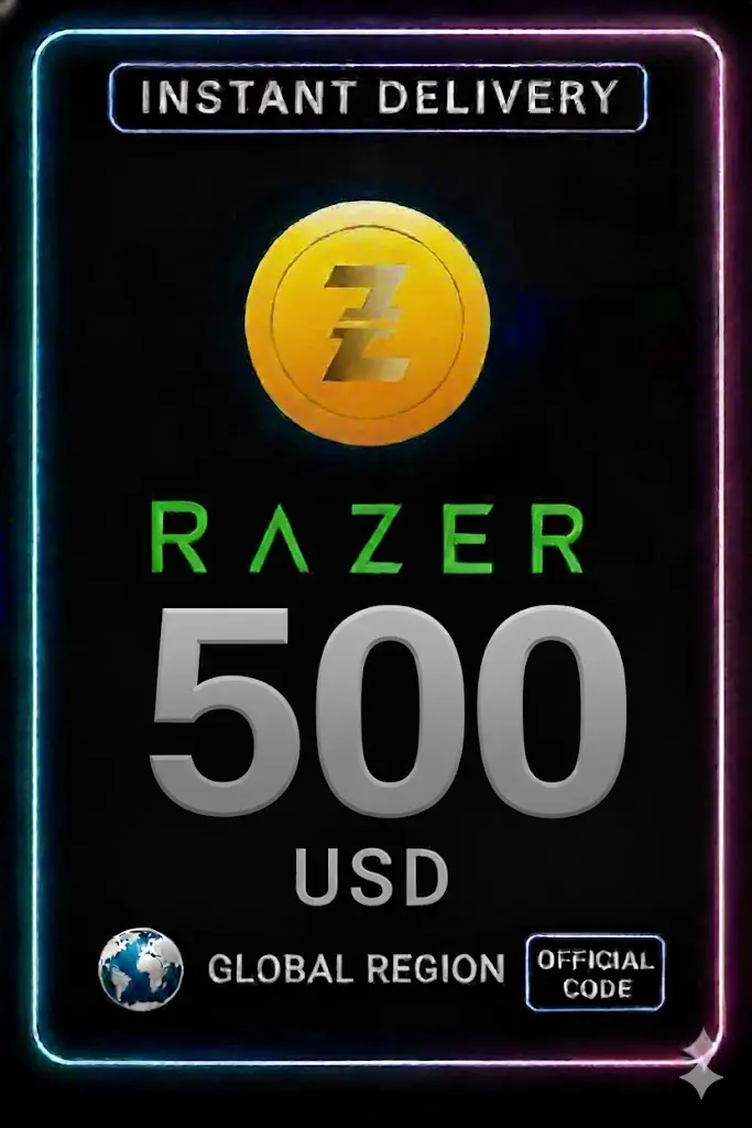 500 USD Razer Gold Global Pin 500 USD Razer Gold Global Pin