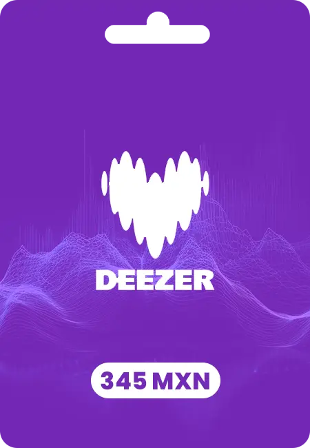 Deezer Premium MX 345 MXN Deezer Premium MX 345 MXN