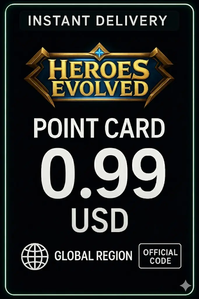 Геройнуудын хөгжсөн 0.99 USD цэгийн карт (Дэлхий даяар) Геройнуудын хөгжсөн 0.99 USD цэгийн карт (Дэлхий даяар)