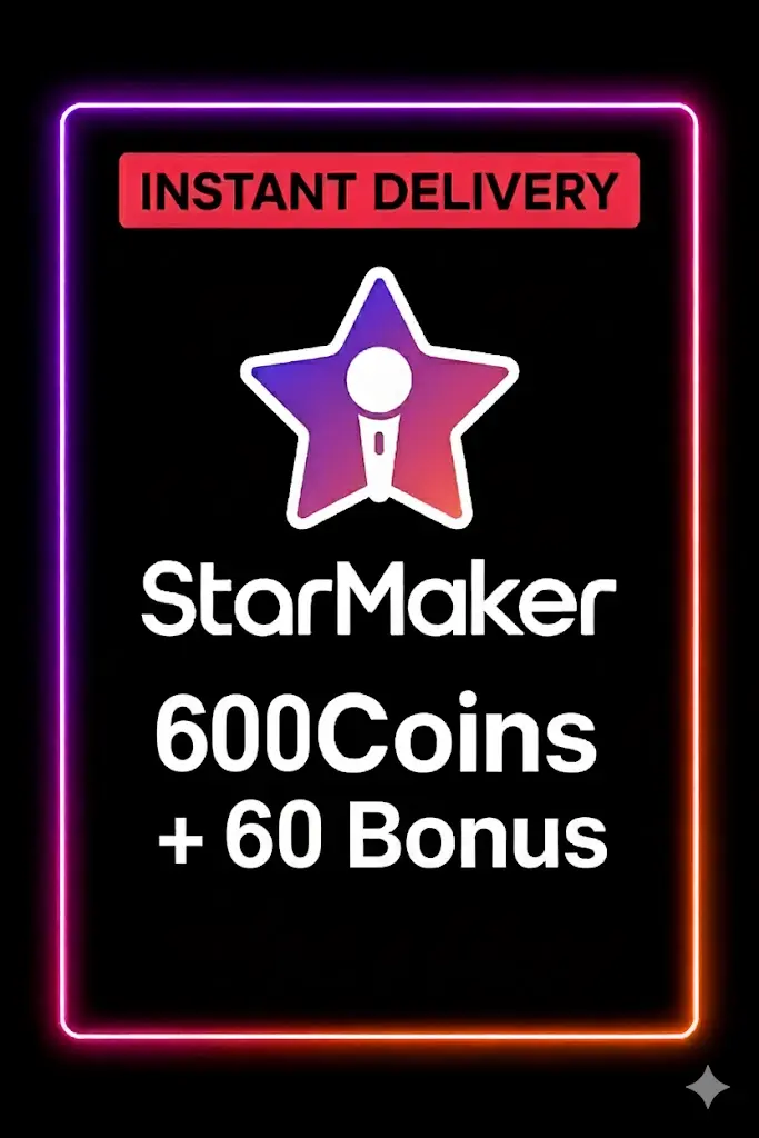 StarMaker 600 Pul + 60 Bonus StarMaker 600 Pul + 60 Bonus