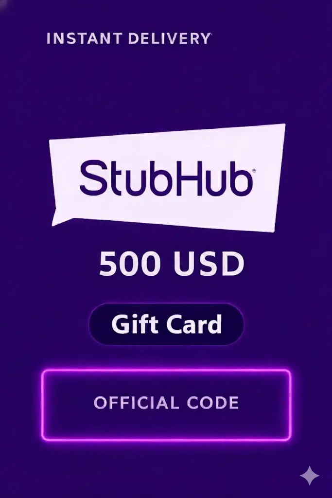 StubHub Gift Cards - 500$ StubHub Gift Cards - 500$