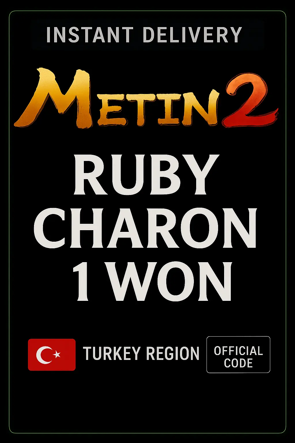 RUBY CHARON- 1 VANN (CH1 Blá Flagga - Söluaðili Framan) RUBY CHARON- 1 VANN (CH1 Blá Flagga - Söluaðili Framan)