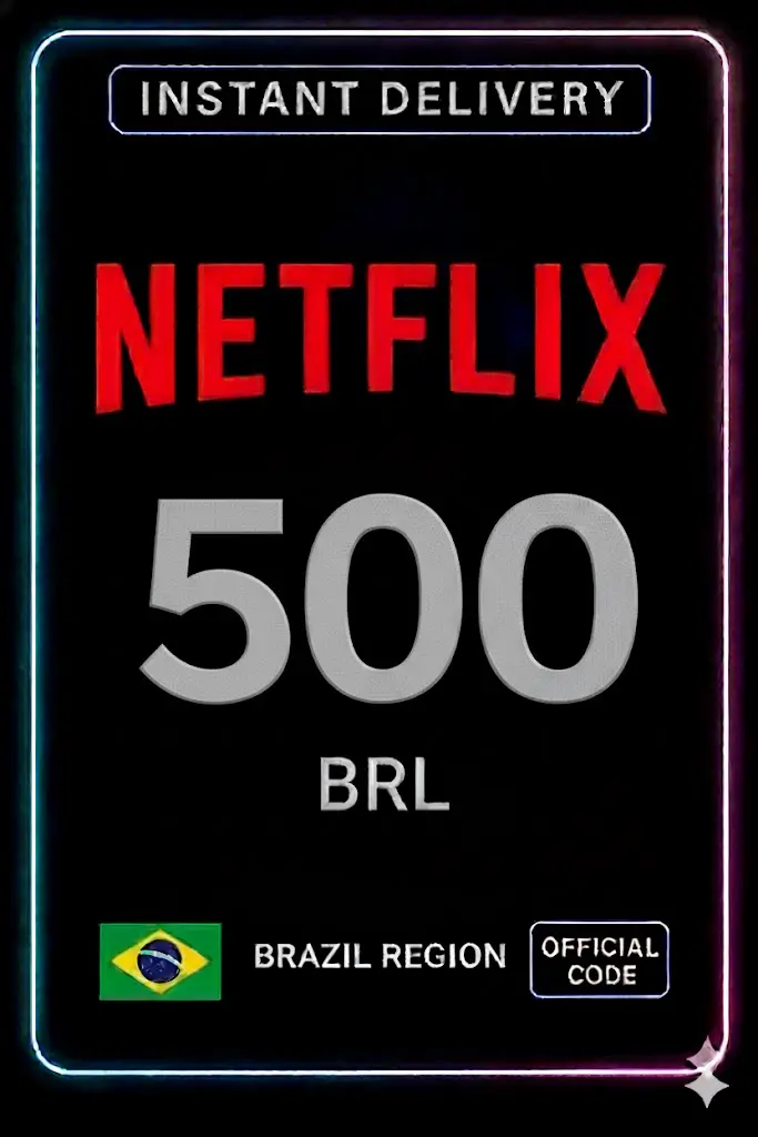 Netflix gjafakort 500 BRL BR Netflix gjafakort 500 BRL BR