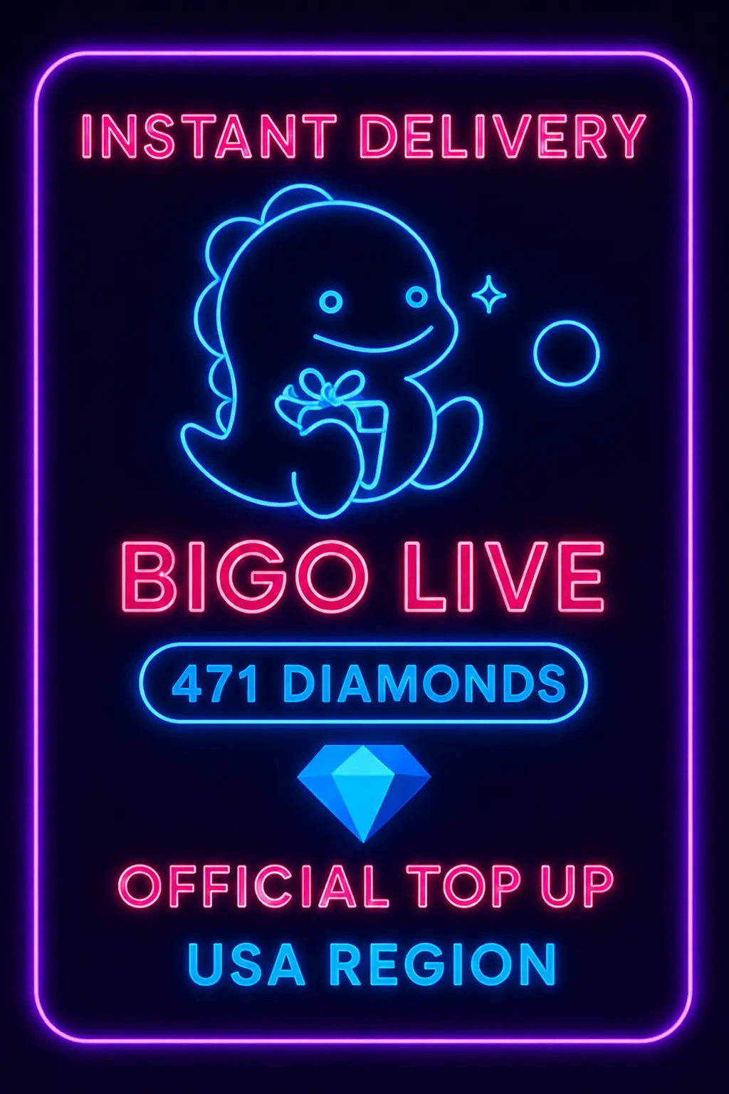 Bigo Live - 471 Diamonds (Top-Up) (US) Bigo Live - 471 Diamonds (Top-Up) (US)
