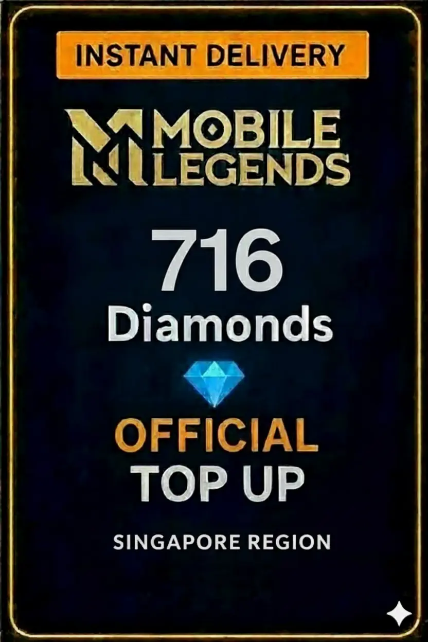 Mobile Legends - 716 Diamonds Top-Up (Singapore) Mobile Legends - 716 Diamonds Top-Up (Singapore)