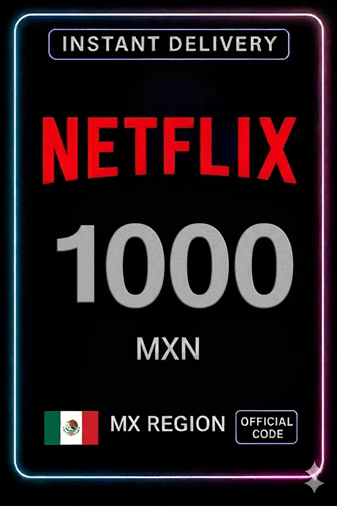 Netflix Kartë Dhuratë 1000 MXN Netflix Kartë Dhuratë 1000 MXN