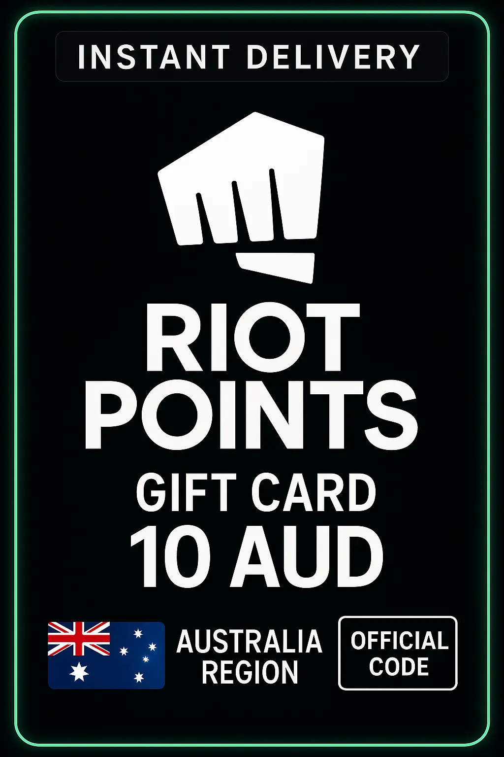 Riot Points 10 AUD RP (Oceania) Riot Points 10 AUD RP (Oceania)