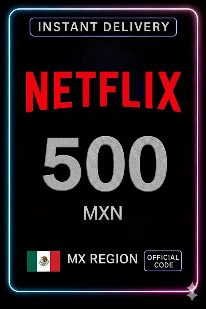 Karta e Dhuratës Netflix 500 MXN Karta e Dhuratës Netflix 500 MXN