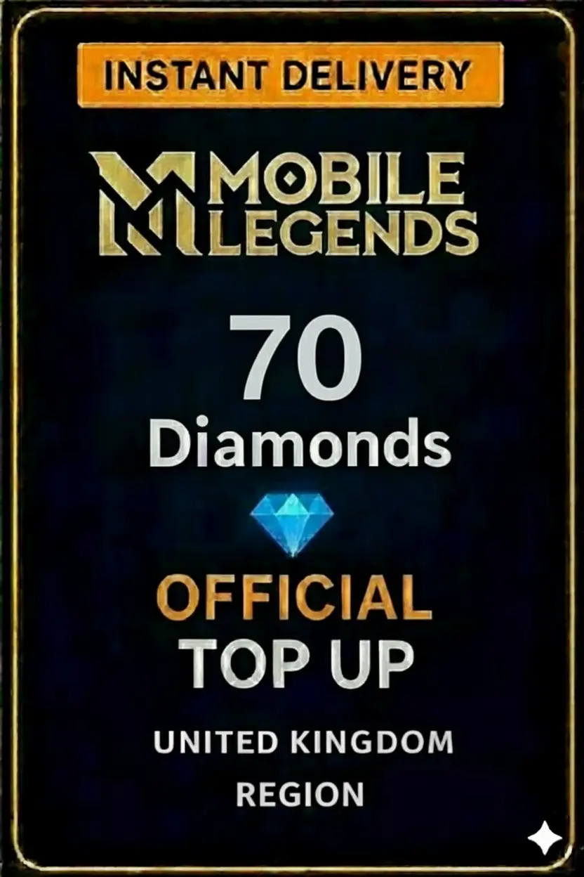 Mobile Legends - 70 Diamonds Top-Up (UK) Mobile Legends - 70 Diamonds Top-Up (UK)