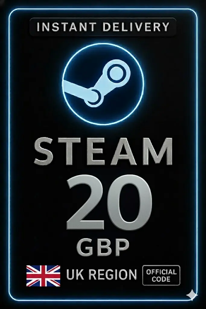 รหัสกระเป๋าสตางค์ Steam 20 GBP รหัสกระเป๋าสตางค์ Steam 20 GBP