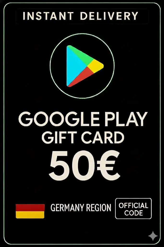 ဂုဂုလ် ပလေ Gift Card - ဂျာမနီ 50 € DE ဂုဂုလ် ပလေ Gift Card - ဂျာမနီ 50 € DE