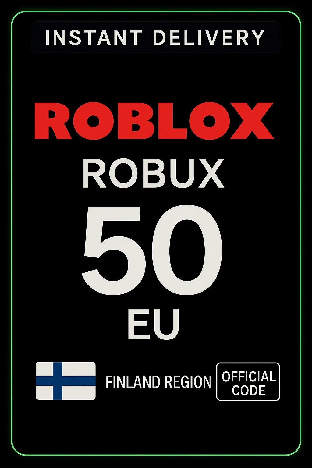 Roblox 50 Euro Game Card (EU) Roblox 50 Euro Game Card (EU)