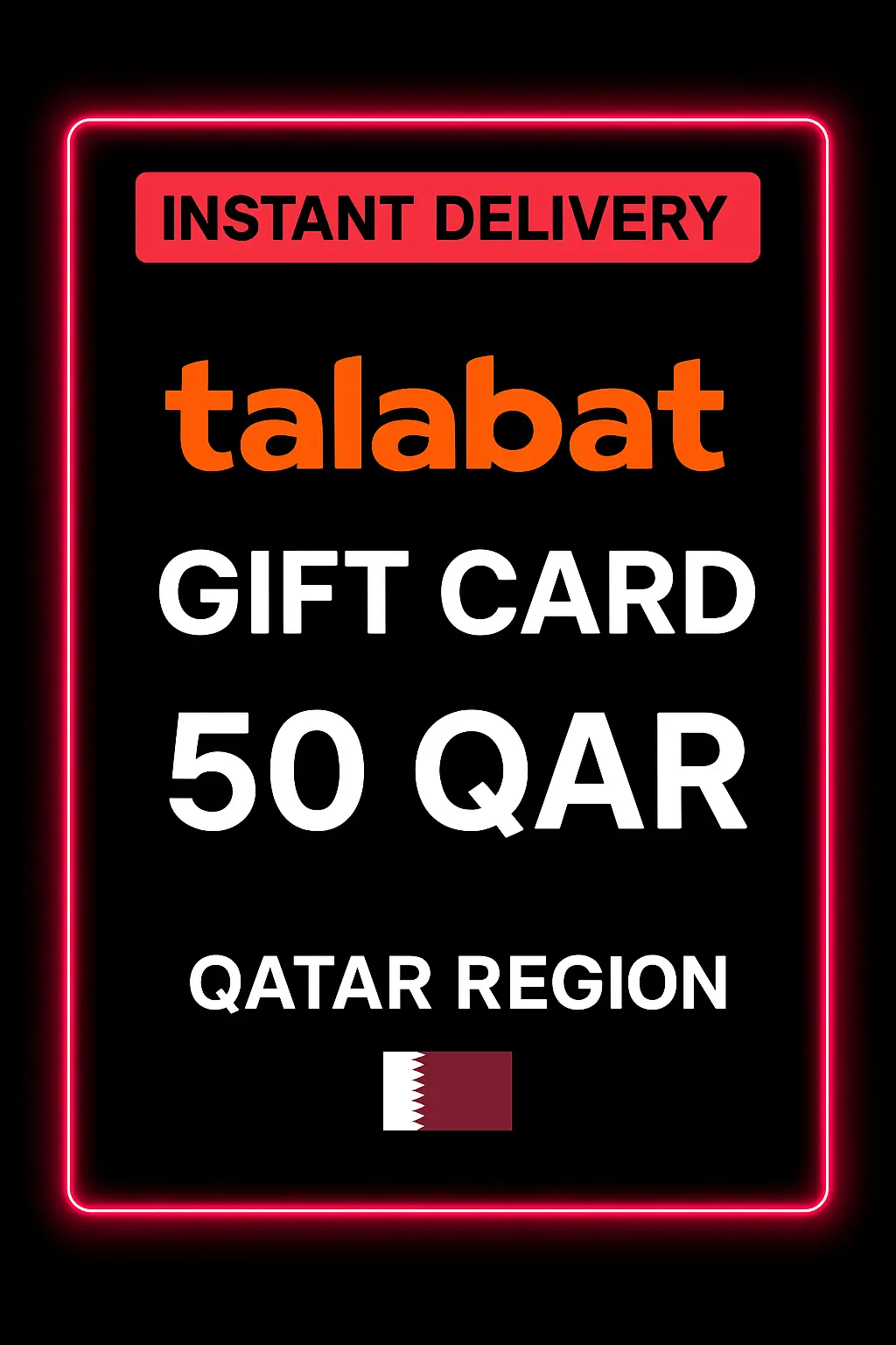 כרטיס מתנה טלאבט קטר - 50 ריאל קטארי כרטיס מתנה טלאבט קטר - 50 ריאל קטארי