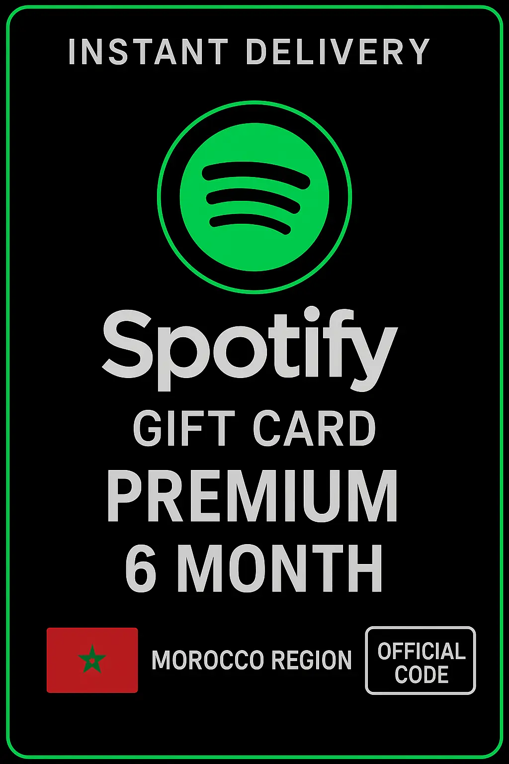 Spotify Geschenkkarte Marokko - 6 Monate Premium Spotify Geschenkkarte Marokko - 6 Monate Premium
