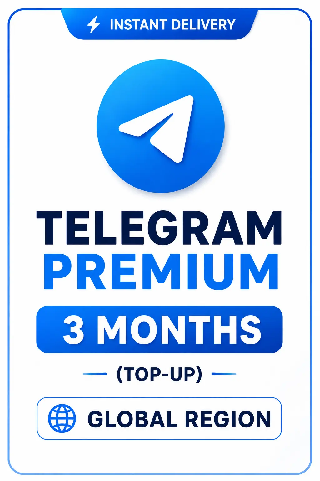 Telegram - Premium 3 Months (Top-Up) Telegram - Premium 3 Months (Top-Up)