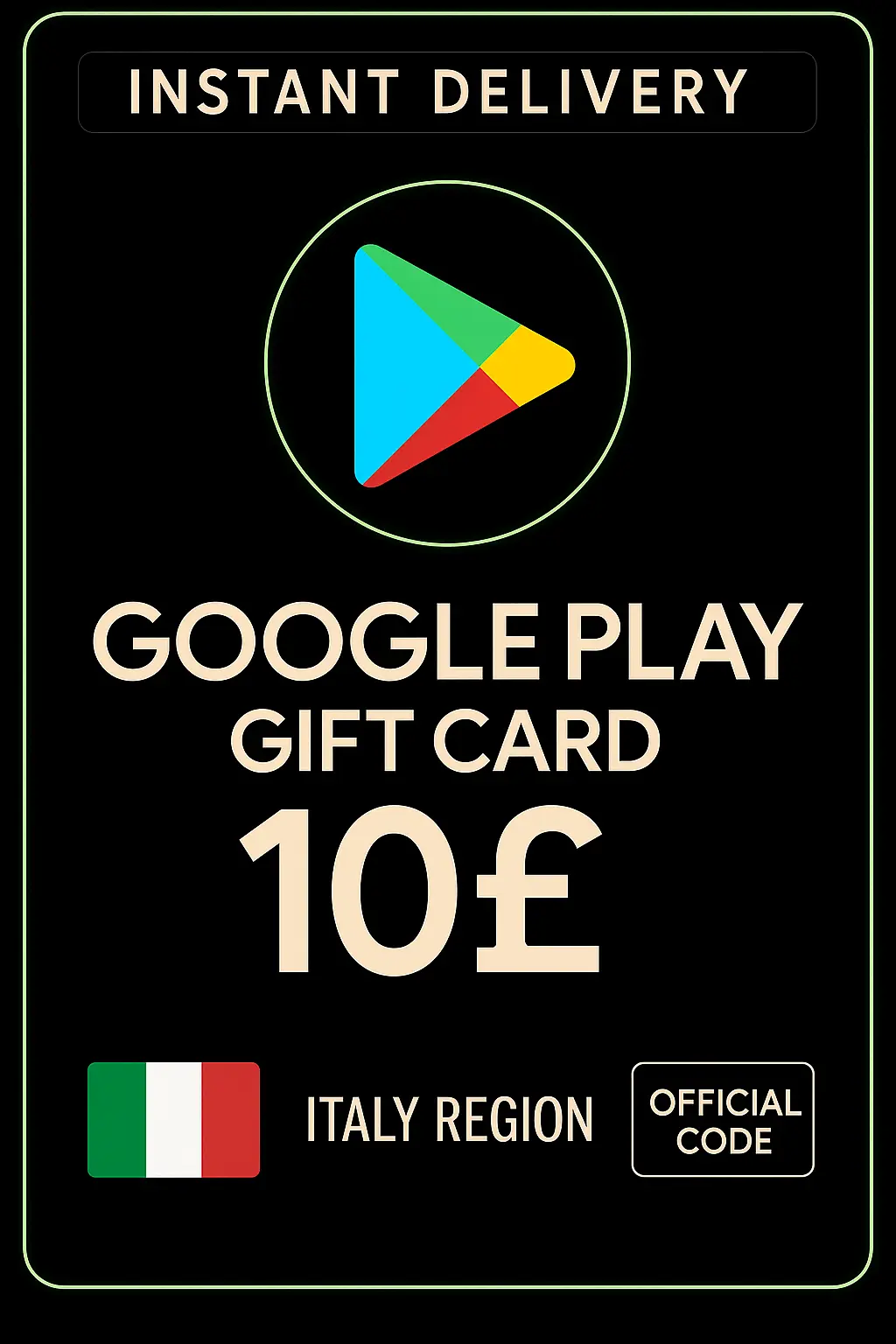 Подаръчна карта Google Play - Италия 10 € (IT) Подаръчна карта Google Play - Италия 10 € (IT)