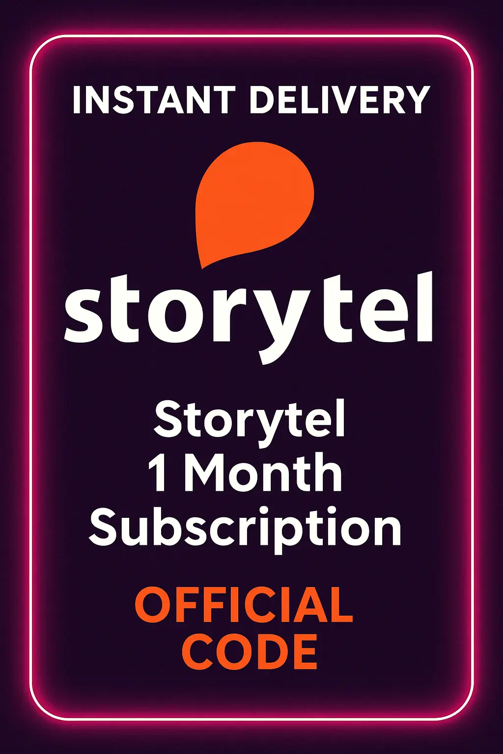 Storytel 1 Month Subscription | Tunisia - (North Africa) Storytel 1 Month Subscription | Tunisia - (North Africa)