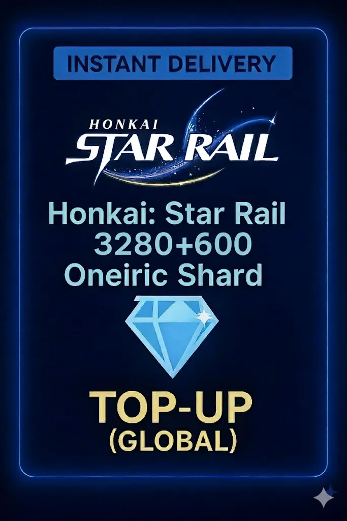 Honkai: Star Rail 3280+600 Oneiric Shard Top UP (Globální) Honkai: Star Rail 3280+600 Oneiric Shard Top UP (Globální)