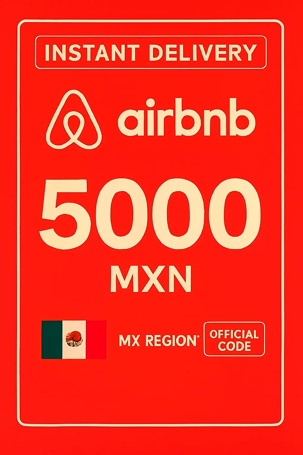 כרטיס מתנה של Airbnb - 5000 MXN (מקסיקו) כרטיס מתנה של Airbnb - 5000 MXN (מקסיקו)