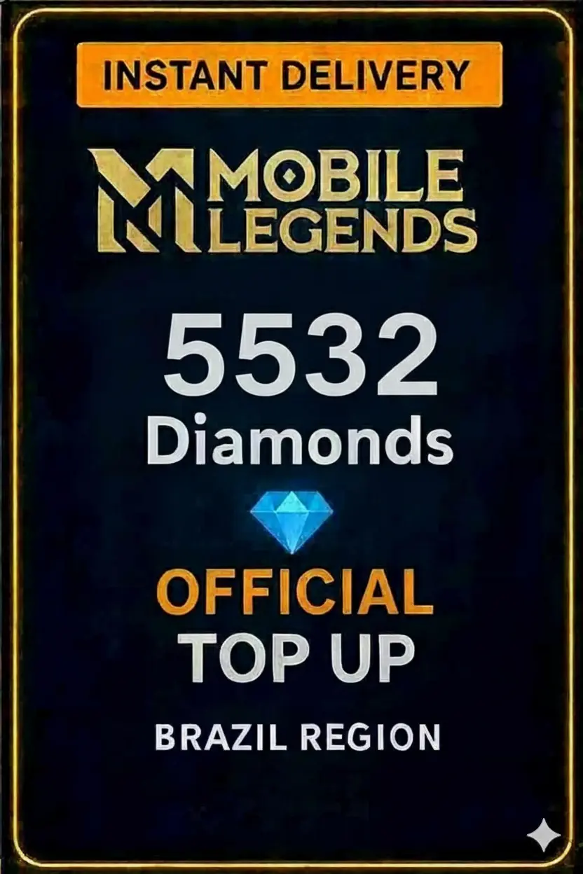 Mobile Legends - 5532 диаманта за зареждане (Бразилия) Mobile Legends - 5532 диаманта за зареждане (Бразилия)