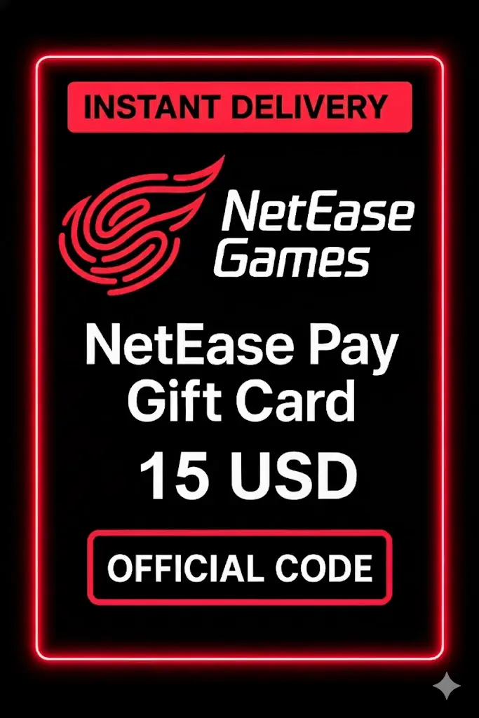 Carte-cadeau NetEase Pay - 15$ USD Carte-cadeau NetEase Pay - 15$ USD