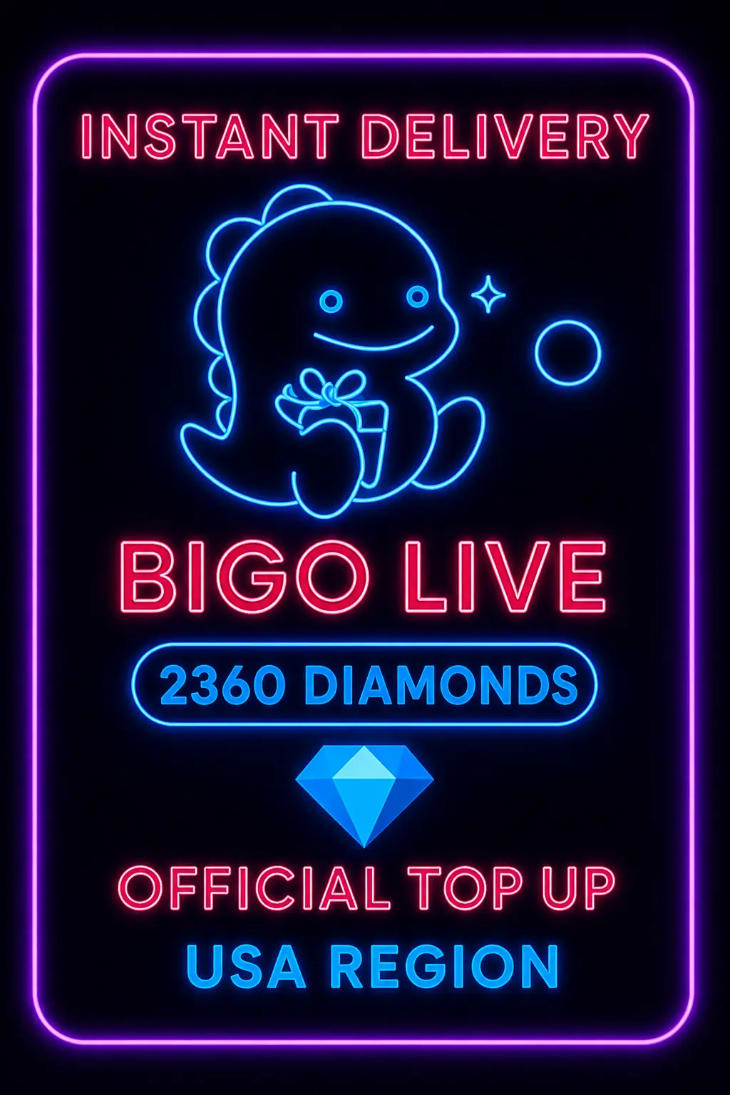 Bigo Live - 2360 Diamonds (Top-Up) (US) Bigo Live - 2360 Diamonds (Top-Up) (US)