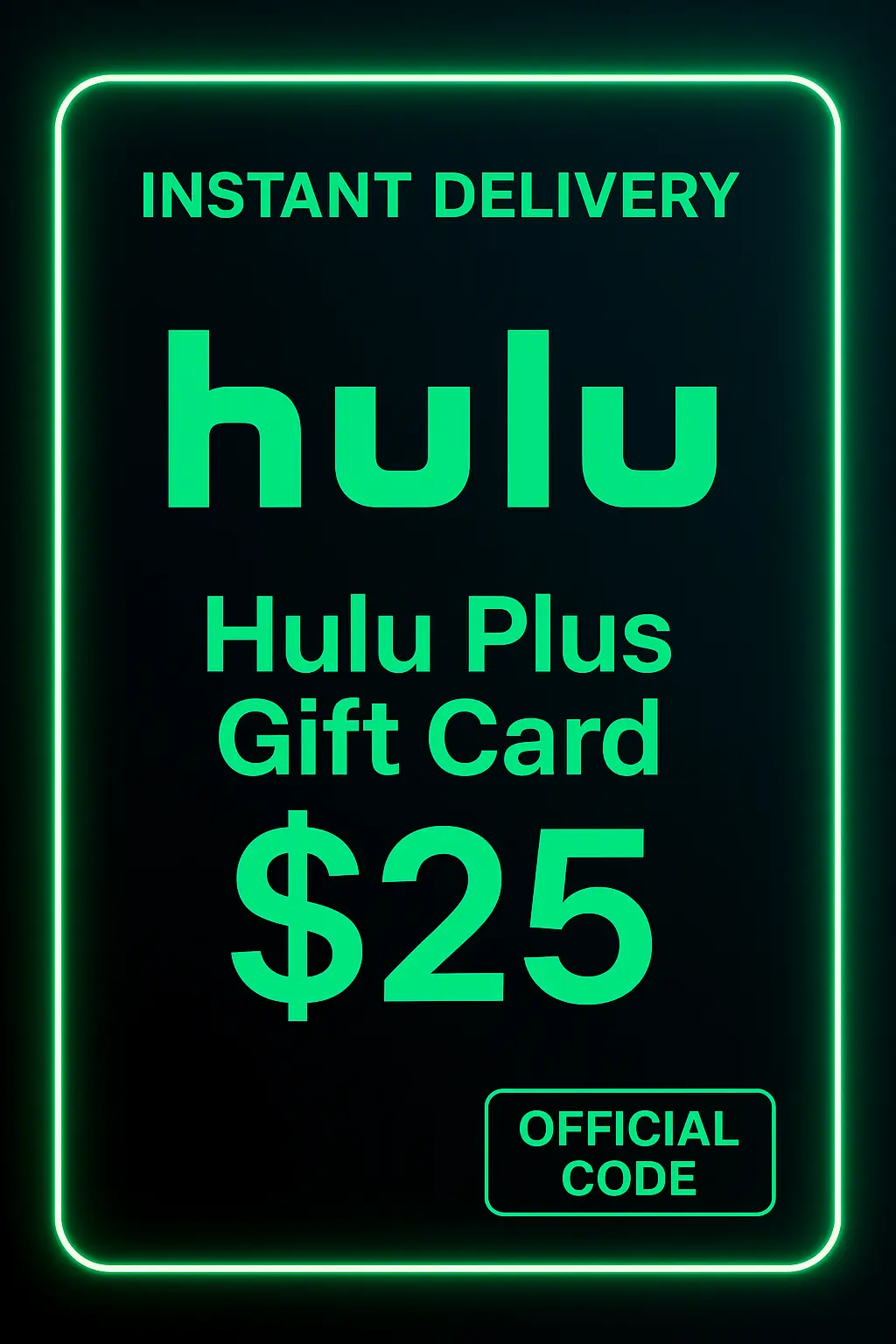 Hulu Plus poklon kartica 25 $ Hulu Plus poklon kartica 25 $