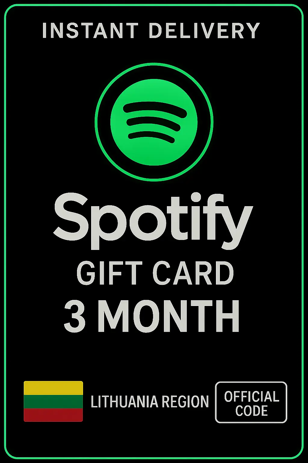 Spotify lahjakortti Liettua - 3 kuukautta LT Spotify lahjakortti Liettua - 3 kuukautta LT