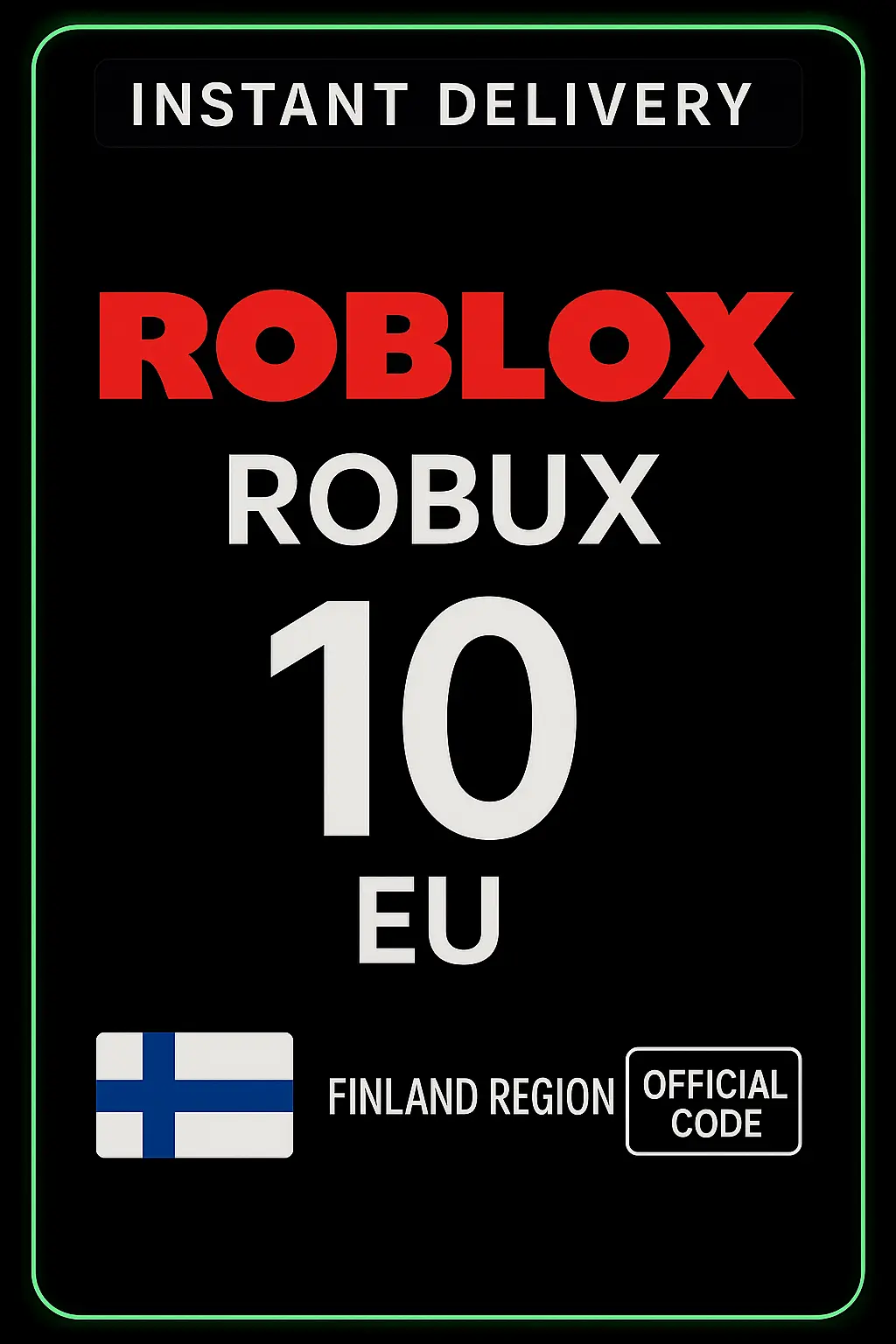 Tarjeta de juego Roblox de 10 euros (UE) Tarjeta de juego Roblox de 10 euros (UE)