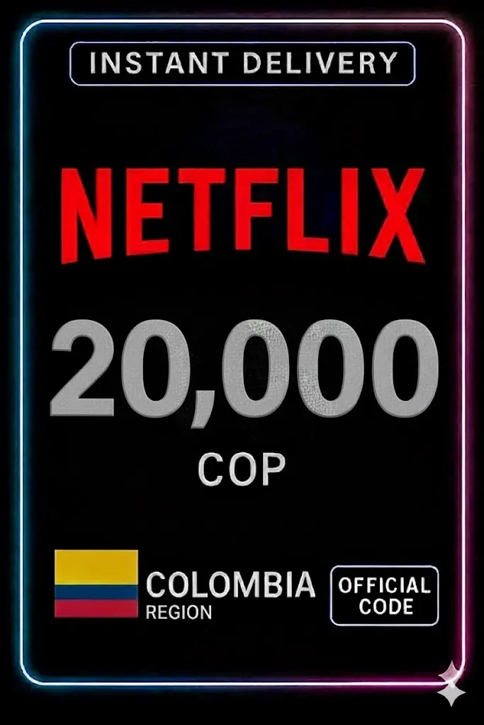 Netflix dárková karta 20.000 COP Netflix dárková karta 20.000 COP