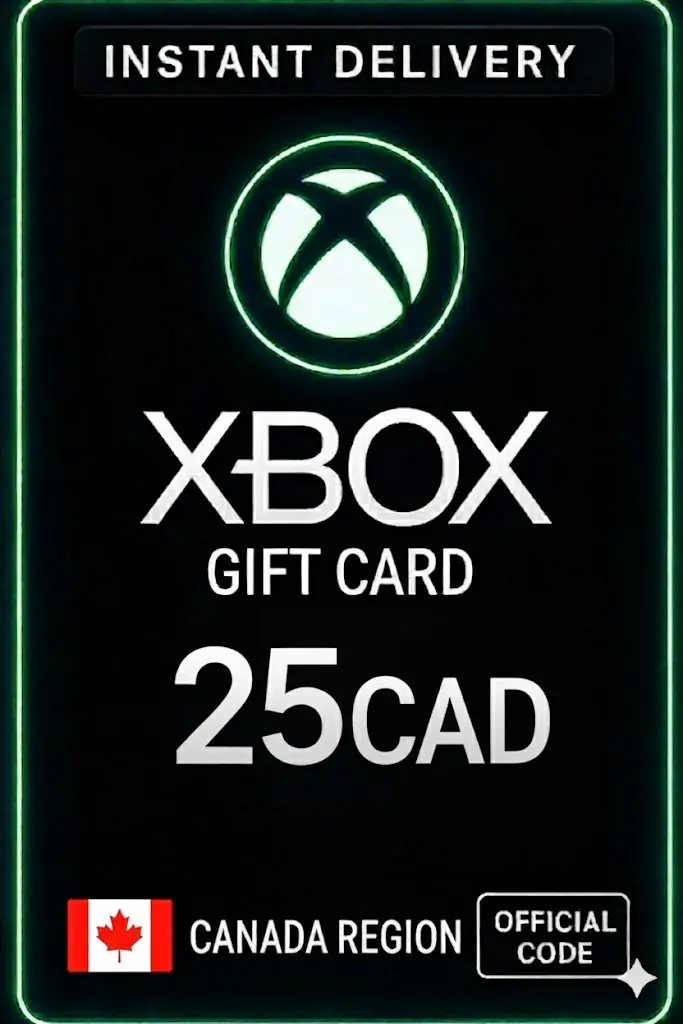 Xbox Live Gift Card 25 CAD Wallet Xbox Live Gift Card 25 CAD Wallet