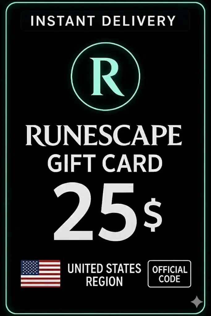 بطاقة هدايا رونيسكيب - 25$ بطاقة هدايا رونيسكيب - 25$