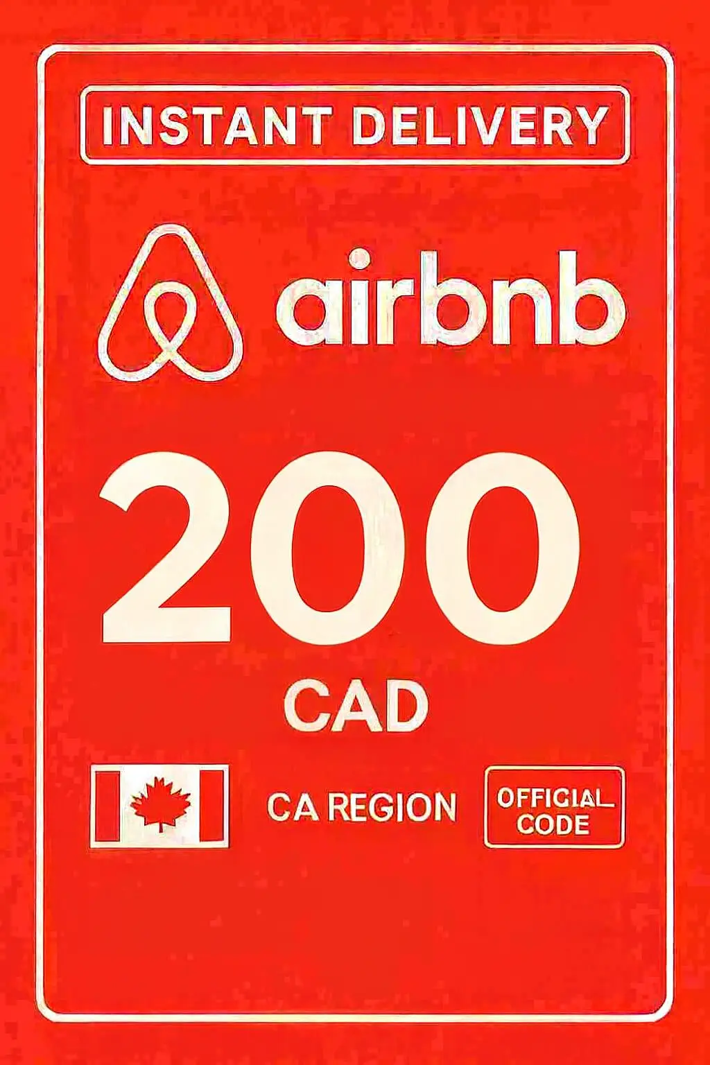 Подарочна картичка Airbnb - 200 CAD (Канада) Подарочна картичка Airbnb - 200 CAD (Канада)