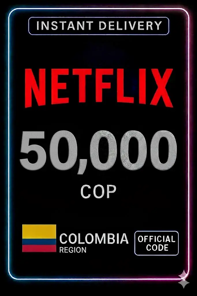 Dárková karta Netflix 50.000 COP Dárková karta Netflix 50.000 COP