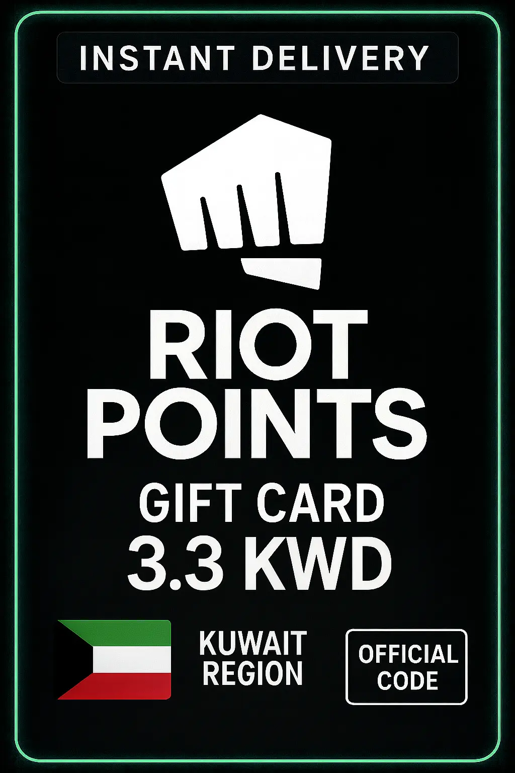 Riot Access Kuvajt - 3,3 KWD Riot Access Kuvajt - 3,3 KWD