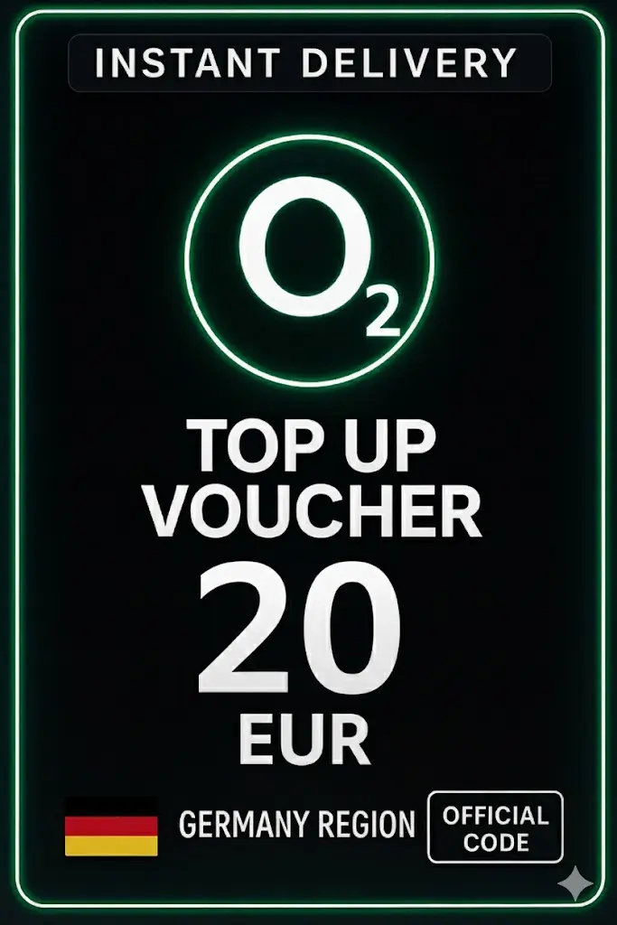O2 dopunski vaučer - 20 EUR (DE) O2 dopunski vaučer - 20 EUR (DE)