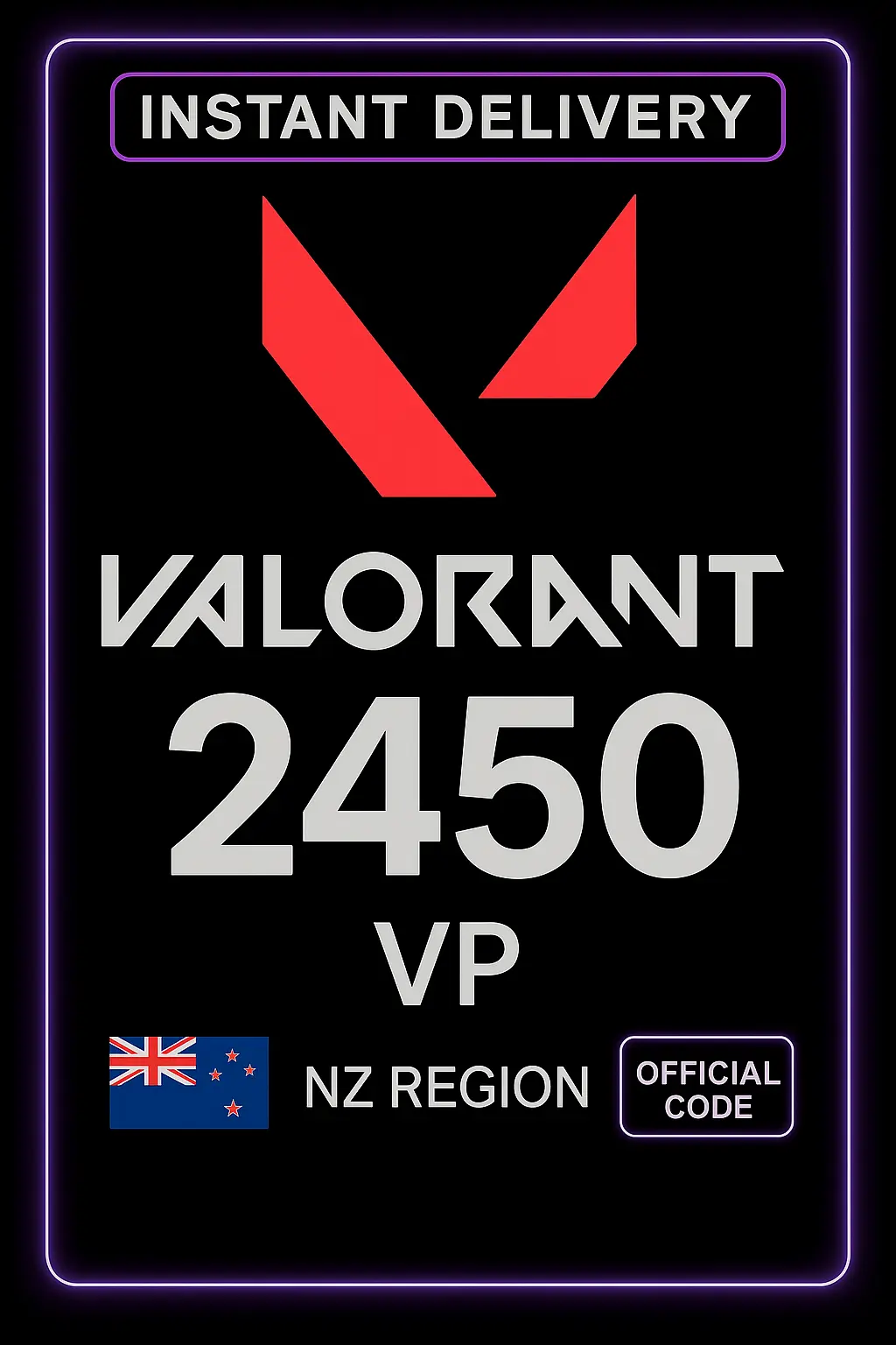 Valorant NZD 40 - 2450 VP Valorant NZD 40 - 2450 VP