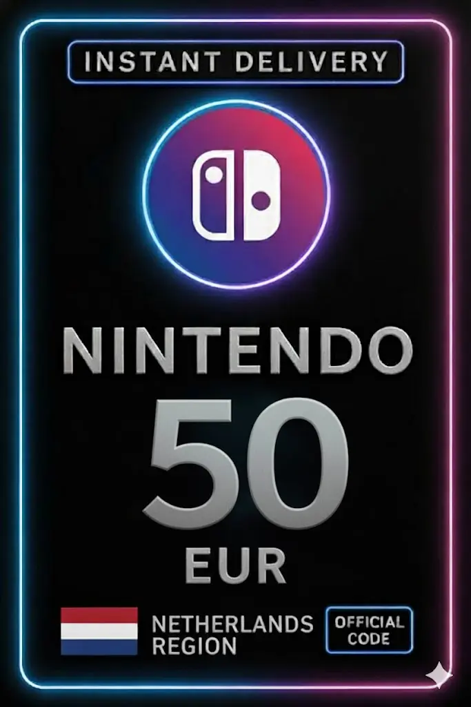 Nintendo eShop Kartı - 50€ (Hollanda) Nintendo eShop Kartı - 50€ (Hollanda)