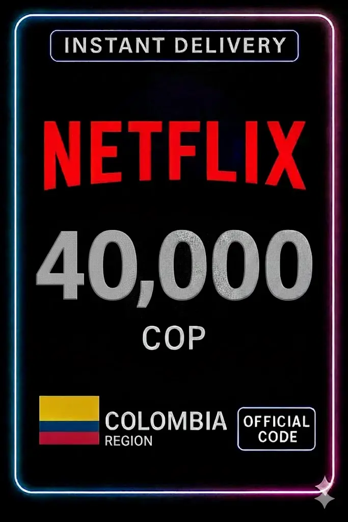 Dárková karta Netflix 40.000 COP Dárková karta Netflix 40.000 COP