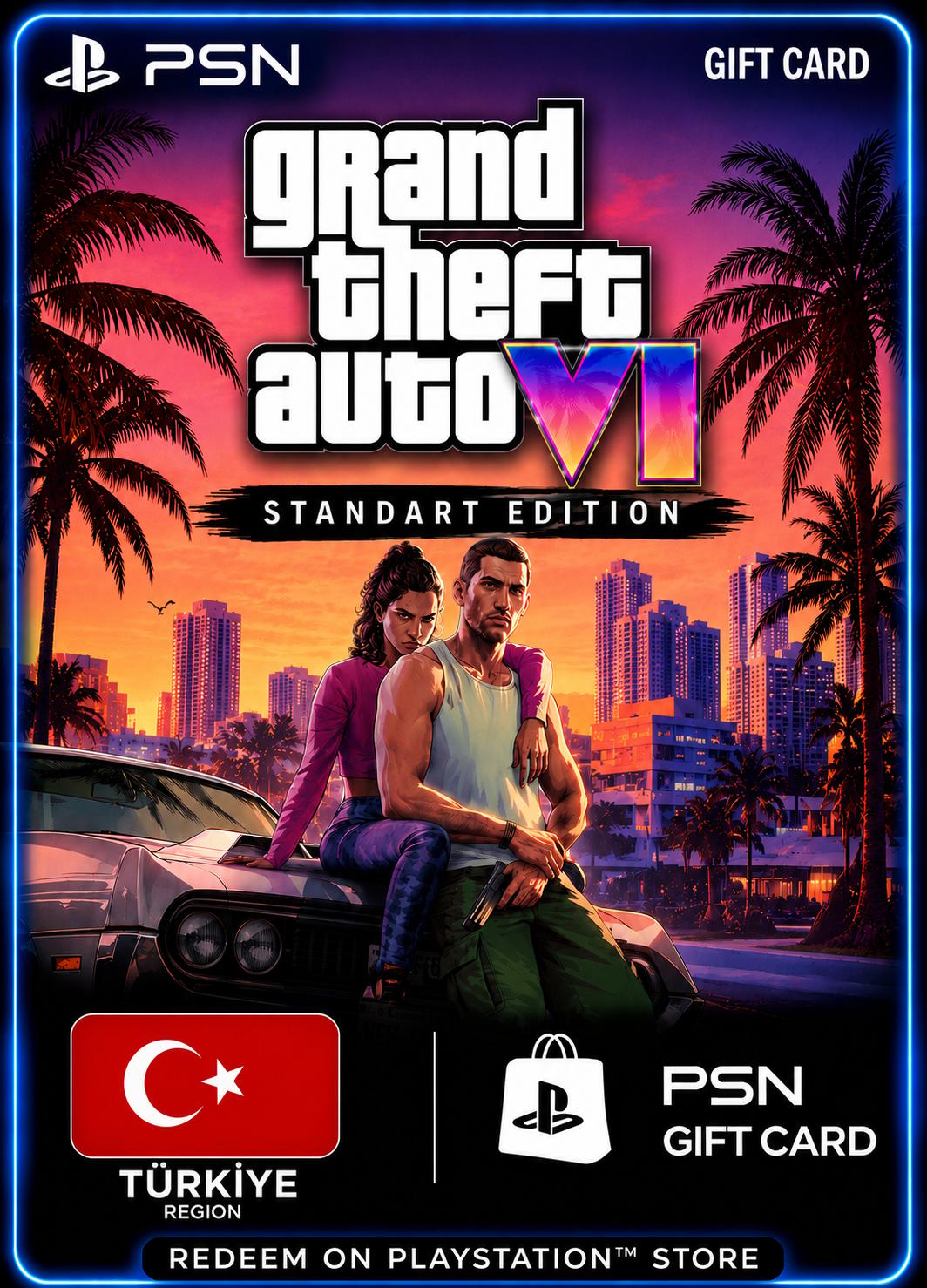 GTA 6: Standart Edition - PSN Gift Card (Türkiye)