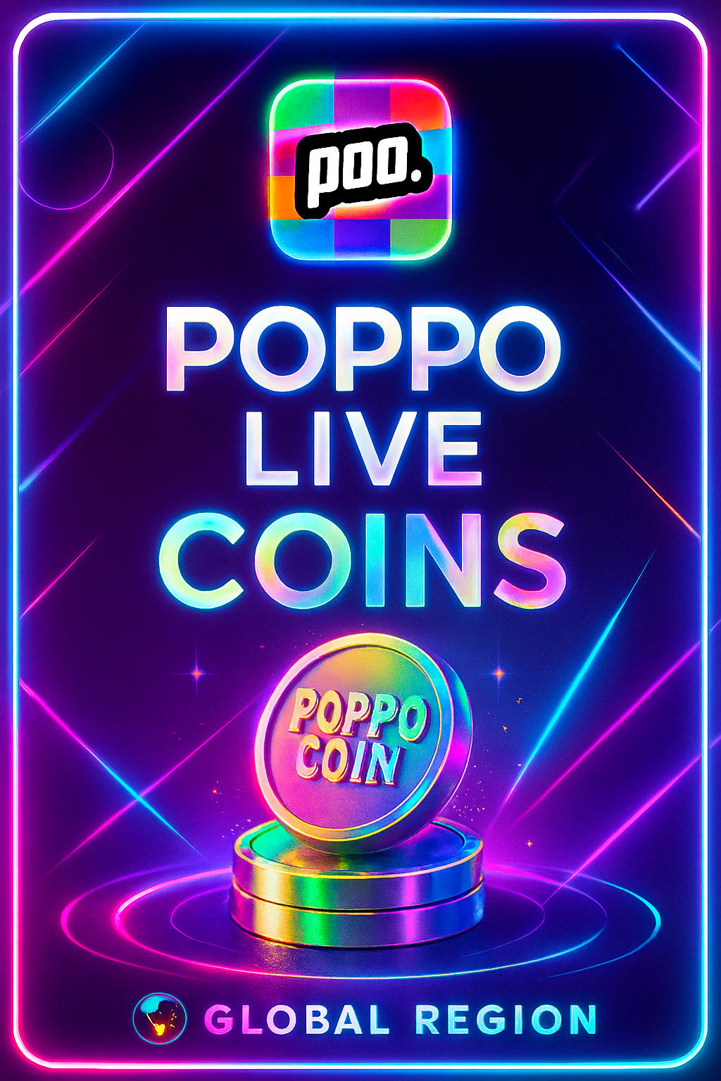 Poppo Live Coins Gutschein (Global)