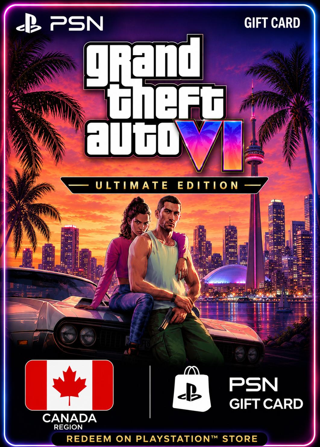 GTA 6: Ultimate Edition - PSN Gift Card (Canada)