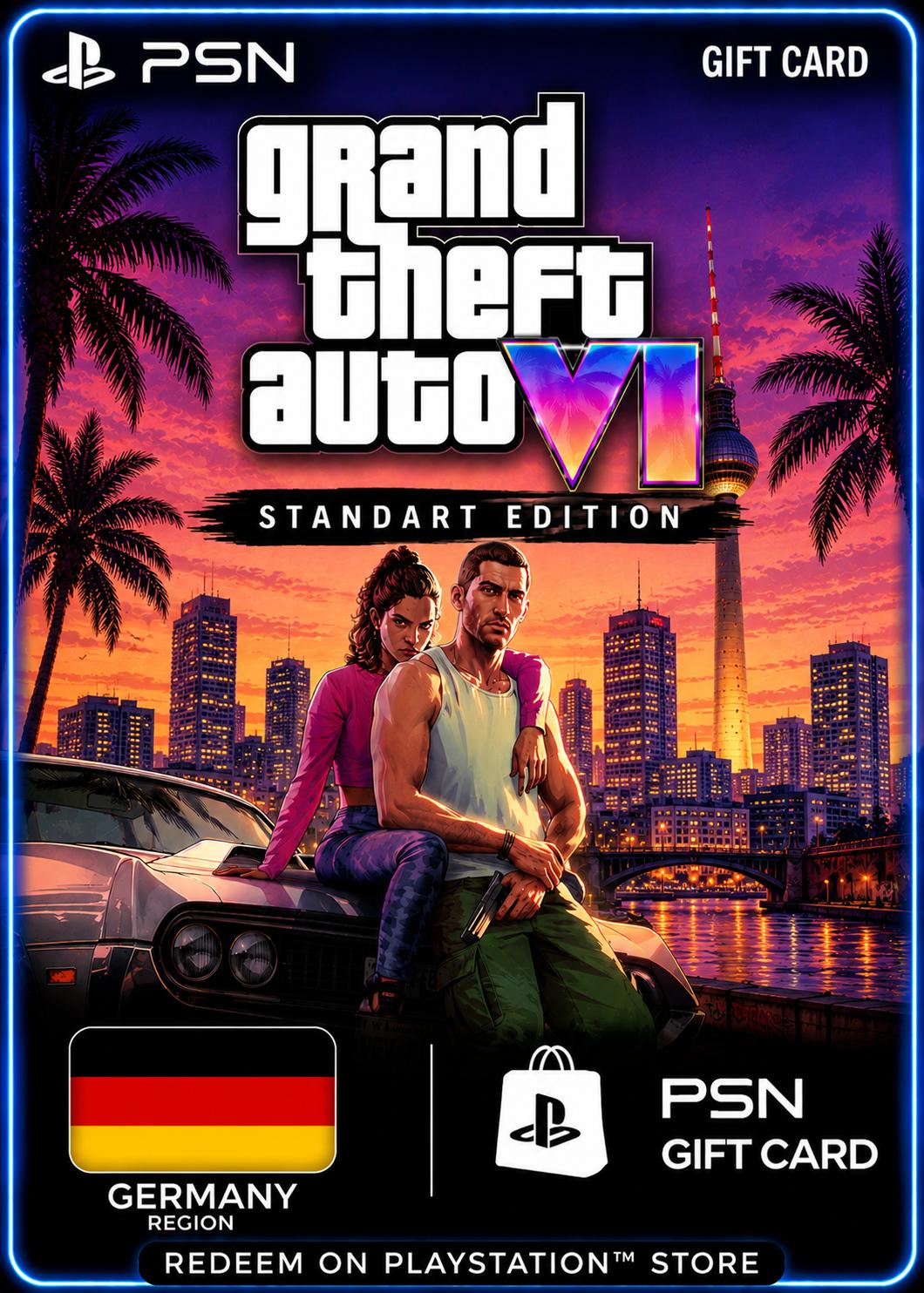 GTA 6: Standart Edition - PSN Gift Card (Germany)